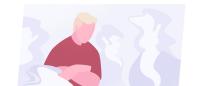 illustration of depersonalization disorder